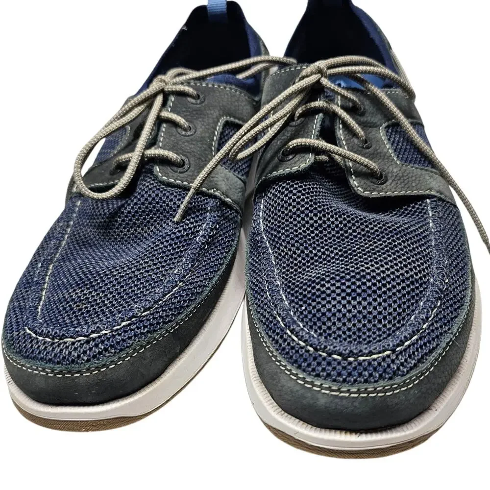 Dockers Men's Vaughan Boat Shoes Blue and Gray Size 10.5 M.